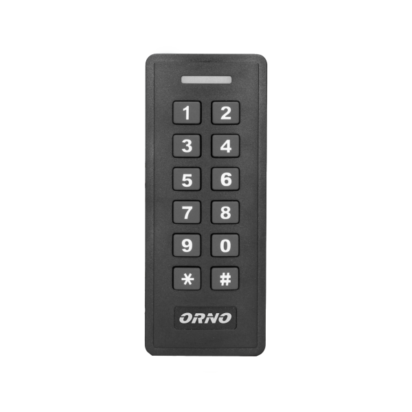Code lock with card and proximity tags reader, with visitor access function, anthracite